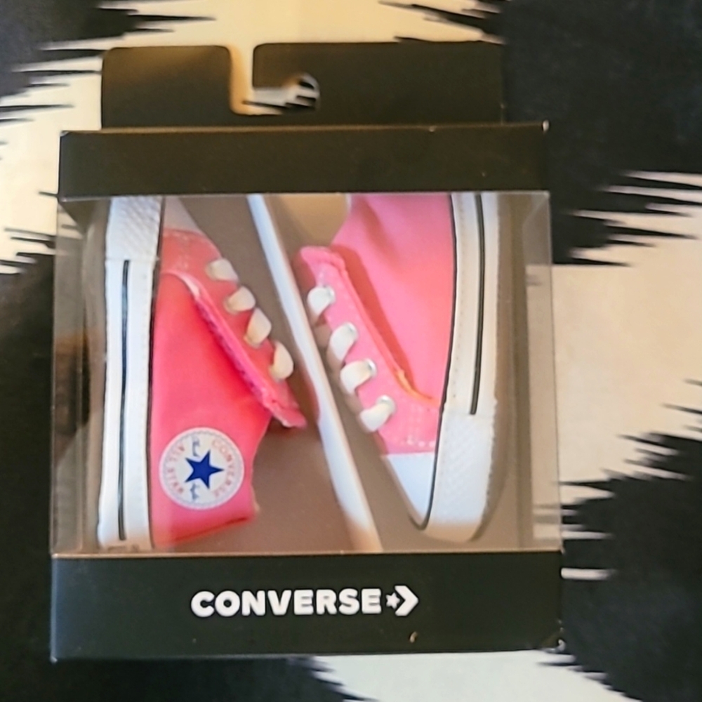 Pink Converse Crib Sz 1 NWT